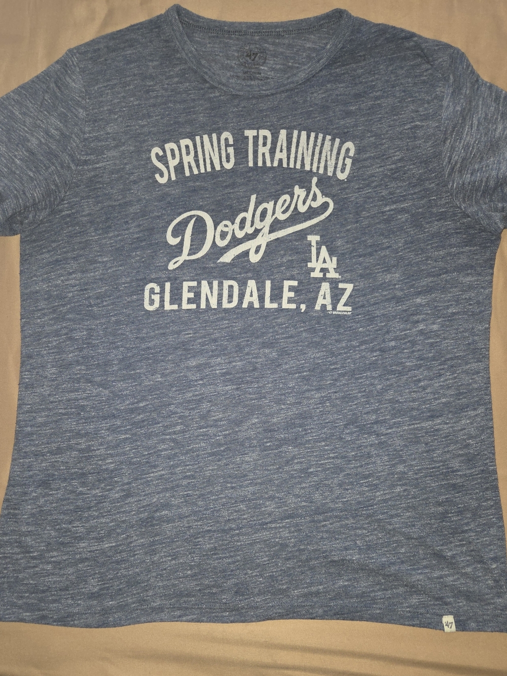 47 womens Blue Dodgers Spring Training Glendale Tee